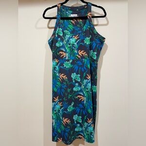 Columbia Tropical Print Dress Size XL